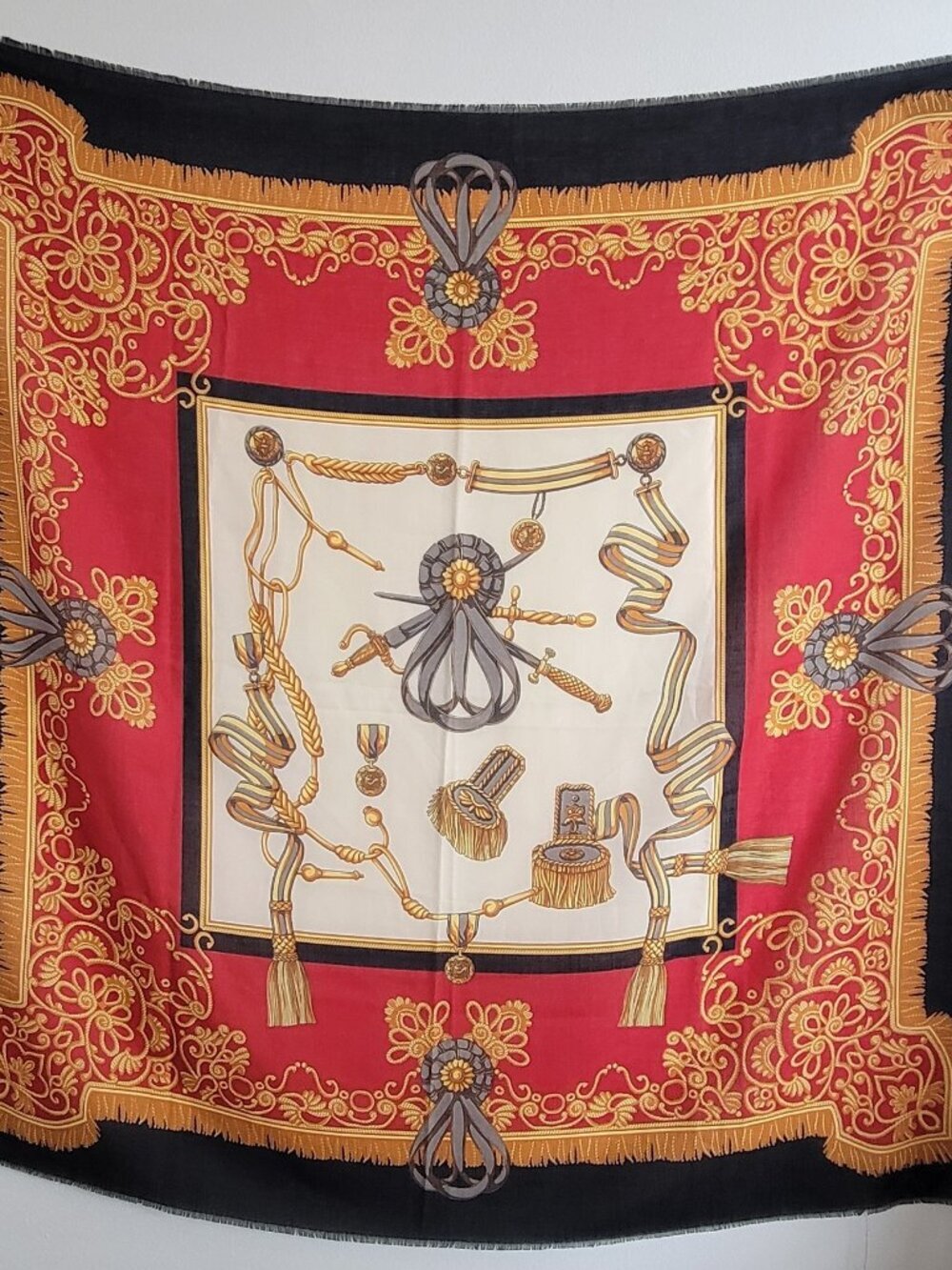 The Art of The Scarf the Rack Equestrian of Italy” 100% Polyester - Picture 12 of 12